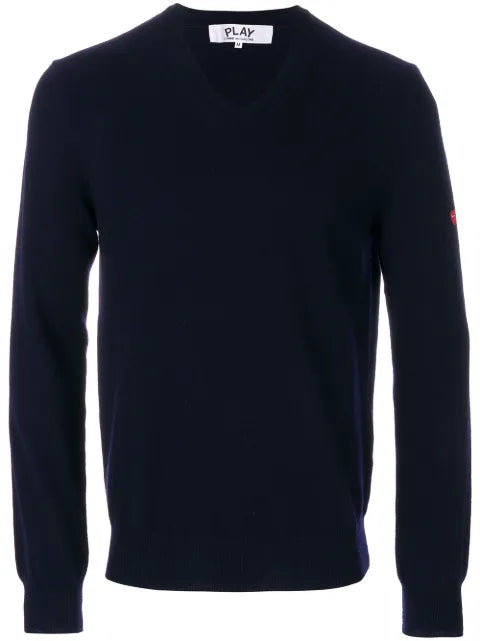 Comme Des Garçons Play heart-patch sweater