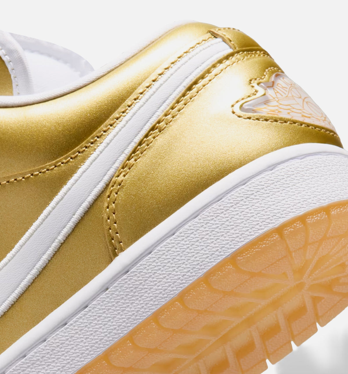 Air Jordan 1 Low Women's Lifestyle Shoe – Gold/White/Gum Yellow
