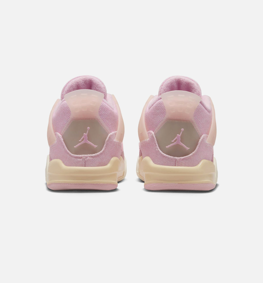 Air Jordan 4 Retro Pink Pearl And Iced Carmine Infant & Toddler Lifestyle Shoe - Iced Carmine/Iced Carmine/Coconut Milk/Anthracite/Muslin/Pinksicle