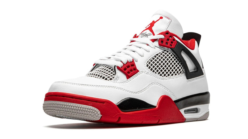 Air Jordan 4 Retro 'Fire Red' 2020 – OG Black & Fire Red Colorway with Cement Grey Accents