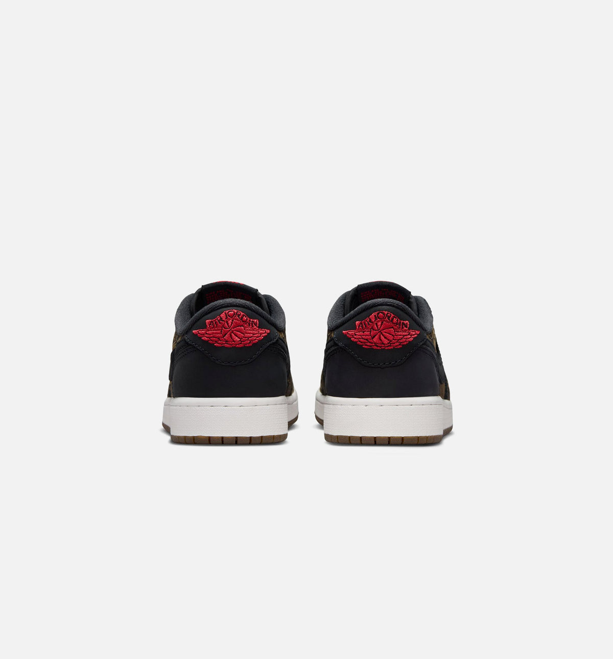 Air Jordan 1 Retro Low OG Laser Black And Varsity Red Grade School Lifestyle Shoes - Black/Varsity Red/Summit White